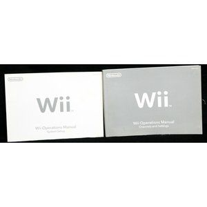 Nintendo Wii Operations Manual Channels & Settings and System Setup Booklets
